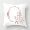 45x45cm Pink Rose 26 Letters Pillowcase Wedding Party Decoration Sofa Car Creative Ornament Couple Home  Cushion Cover