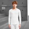 Men's Ultra-Thin Modal V-Neck Slim Fit Autumn Base Layer Set, Warm and Plus Size.