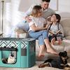 Foldable Cat Delivery Room Enclosure-Polyester Fiber Pet Tent for Cats with Carrying Bag-Spacious and Comfortable Cage Fence for Nursing and Playing