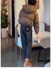 Women's Plus Velvet High Waist Carrot Jeans - Autumn/Winter 2024, Loose Fit, Pear-Shaped, Slimming, Plus Size.