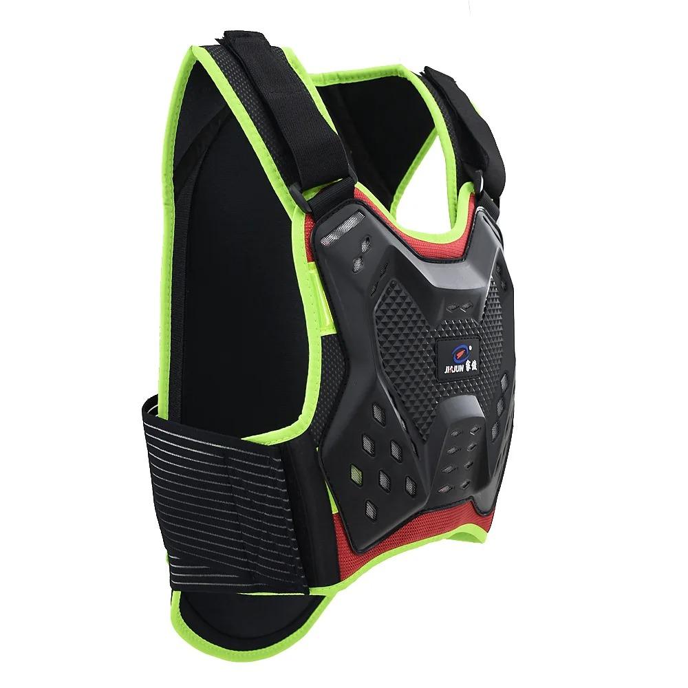 Kids Motocross Body Armor Vest with Gift Chest Back Knee Elbow Guard for Children 0.8-1.6M Baby Youth Protection