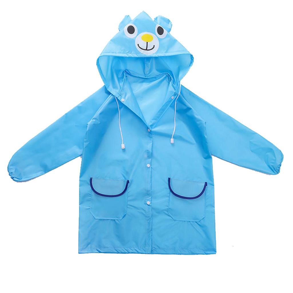 Cute Cartoon Boys Girls Waterproof Raincoat Rain Coat Kids Children Rain Suit for Height 90cm To 130cm