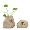 Creative handwritten engraved ornaments, coarse pottery small vases, home decorations