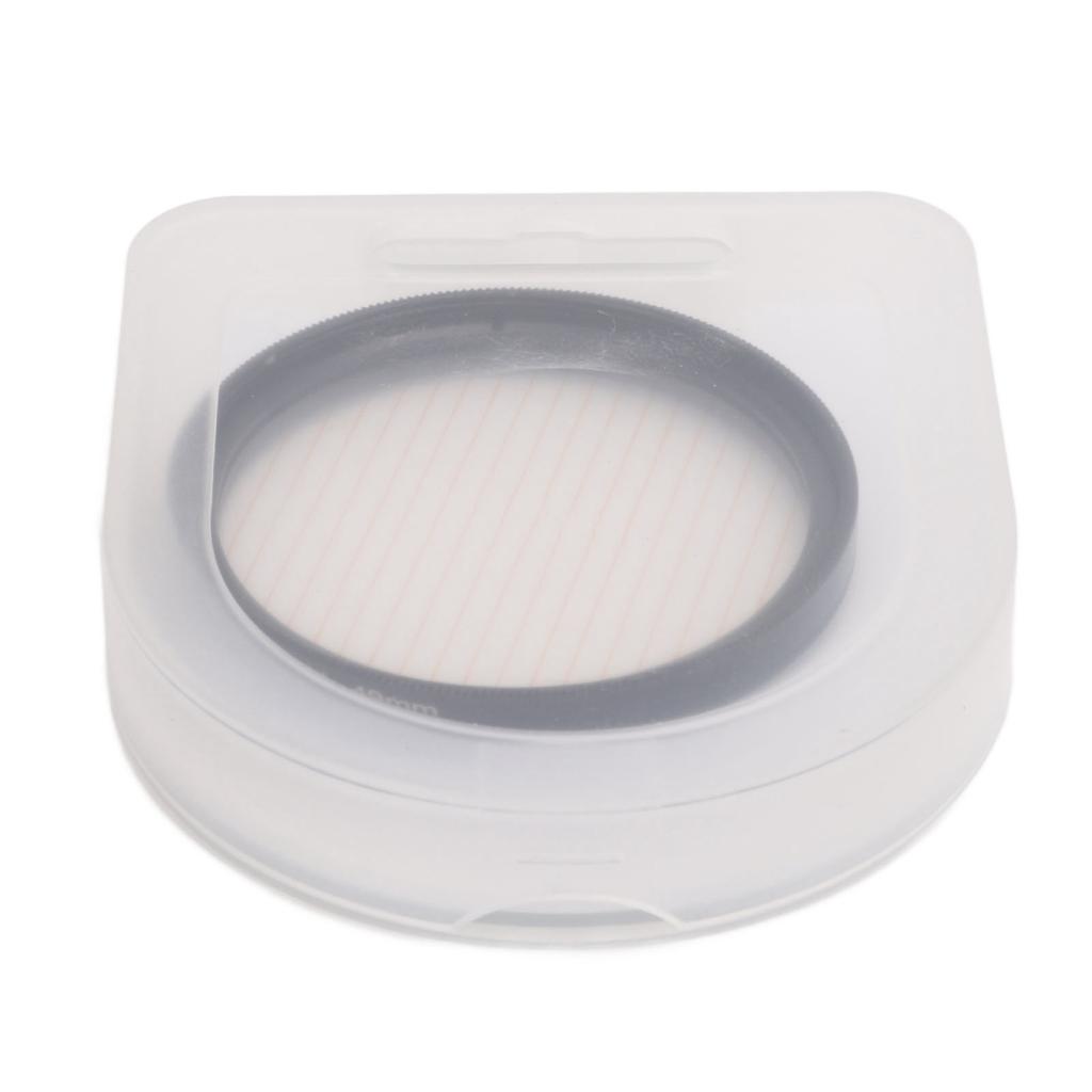 Junestar Camera Lens Filter Gold Streak Anamorphic Effect Photography Filter Accessories