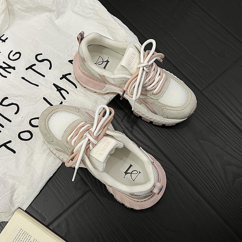 Fashion 5 Cm Sneakers Women Vulcanize Shoes New Female Pink White Platform Thick Sole Running Casual Ladies Shoes Tenis Feminino