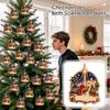 Scene Hanging Ornament, 2D Flat Christmas Tree Decoration for Holiday Home Decor