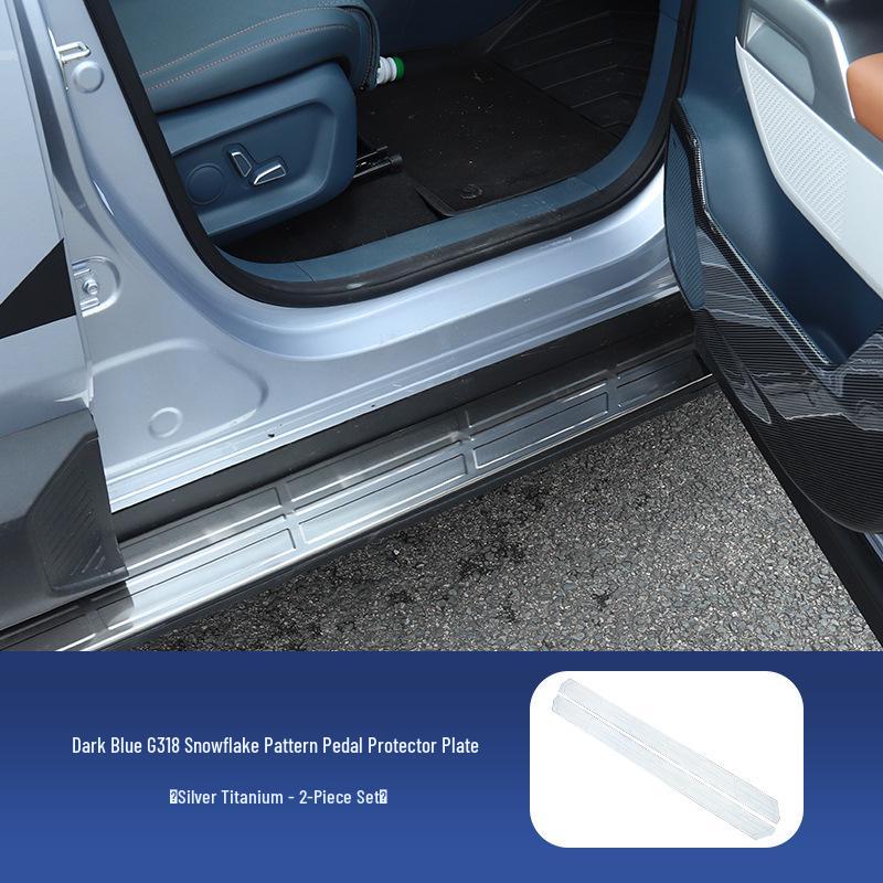 Stainless Steel Snowflake Side Step Trim Panel for Deep Blue G318