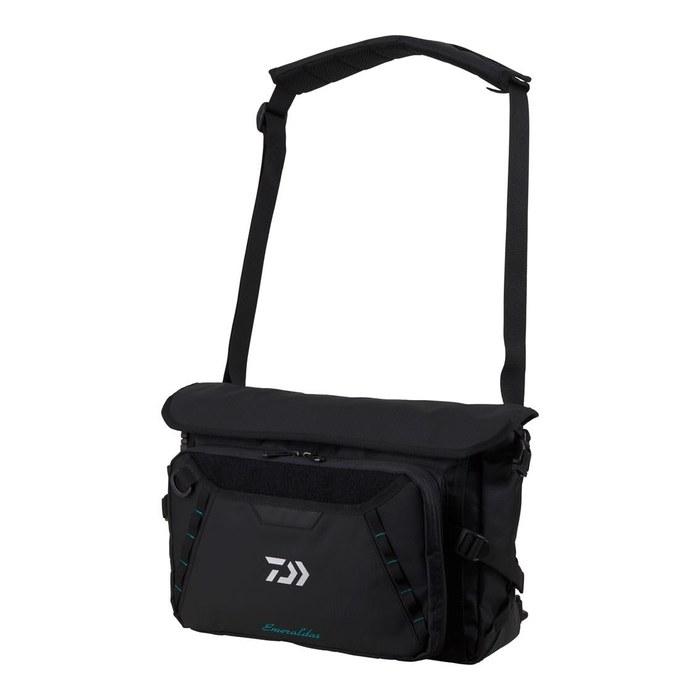 Daiwa Emeraldas Tactical Shoulder Bag (C) Black, 14cm x 34cm x 24cm