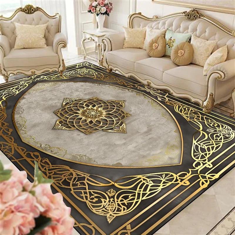 Luxe Europese Woonkamer Kleden Lounge Sofa Salontafel Antislip Tapijt Huis Kamer Slaapkamer Decor Garderobe Vloermatten Wasbaar