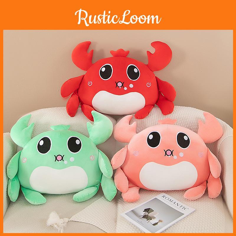 Hairy Crab Cartoon Plush Toy Stuffed Animal Doll Decorations Kids Gift Cute