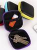 1ks Pouzdro na sluchátka na zip Kožená krabička na sluchátka Přenosný cestovní organizér USB kabel Pevná taška na paměťovou kartu na mince