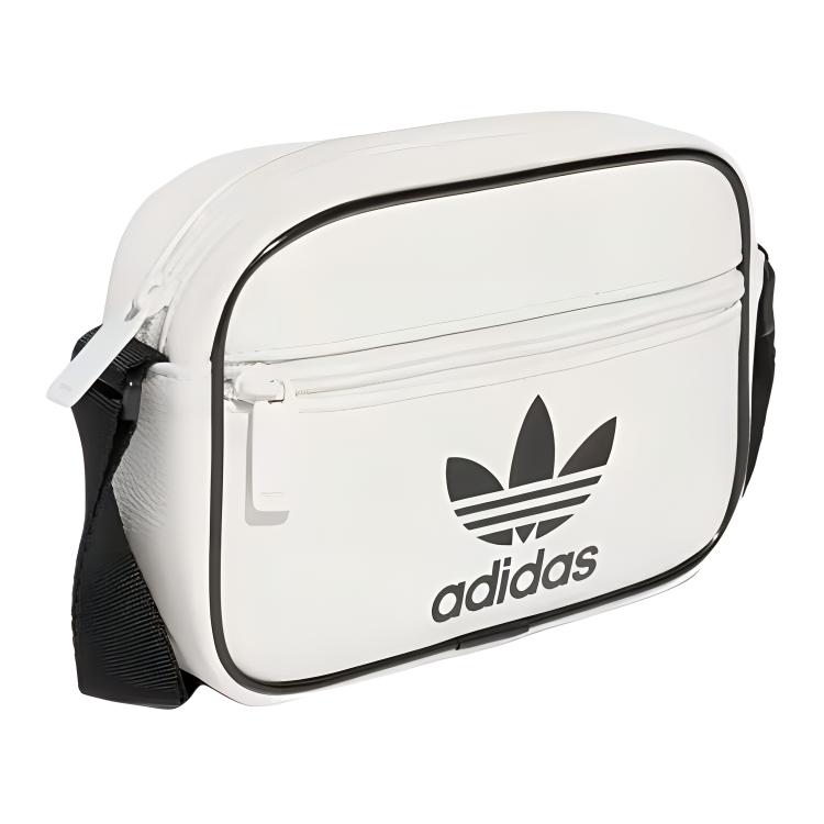 New Adidas Polyurethane Shoulder Bag Crossbody Bag Mini Unisex White & Black JI9445