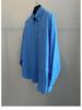 Nanyou Unisex Blue MM Letter Embroidery Long-Sleeve Shirt