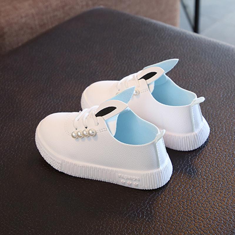 Fashionable Sneaker Girls Baby Cute Bunny Toddler Soft Anti-slip Children Single Shoes