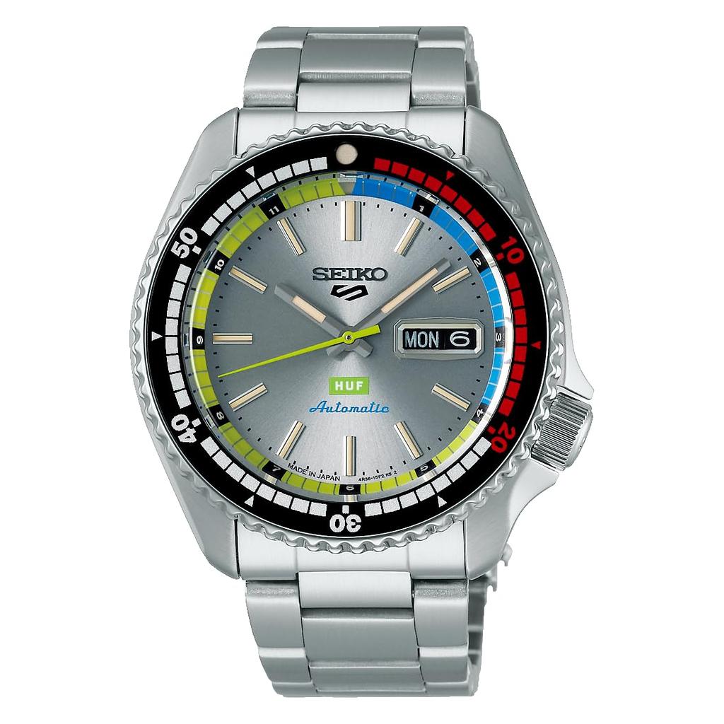 Automatic Watch Five Sports HUF Collaboration Limited SBSA279 Silver [Seiko Watch] Men's