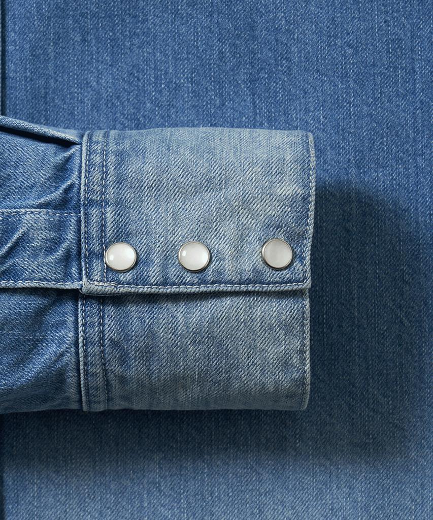 Poteoli Light Denim Shirt (Mid Blue)
