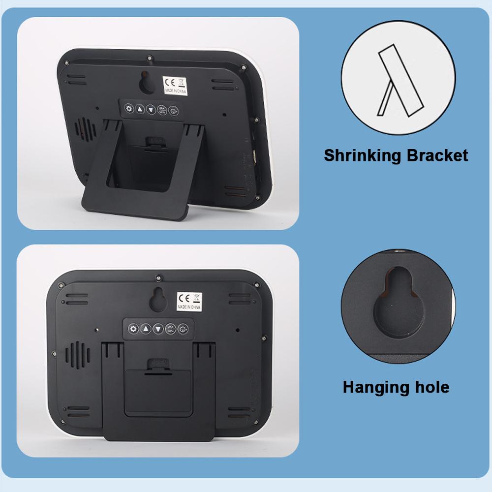 Multifunctional Wireless HomeOffice Weather Station Color Digital Display Clock 433MHz Outdoor and