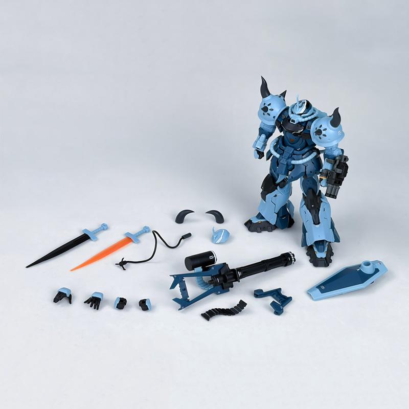 

Gouf B3 1/144 Mech Assembly Model Kit Action Figure Transformable Armor Collectable Boys Puzzle Toys Desktop Ornament Doll Gift синий