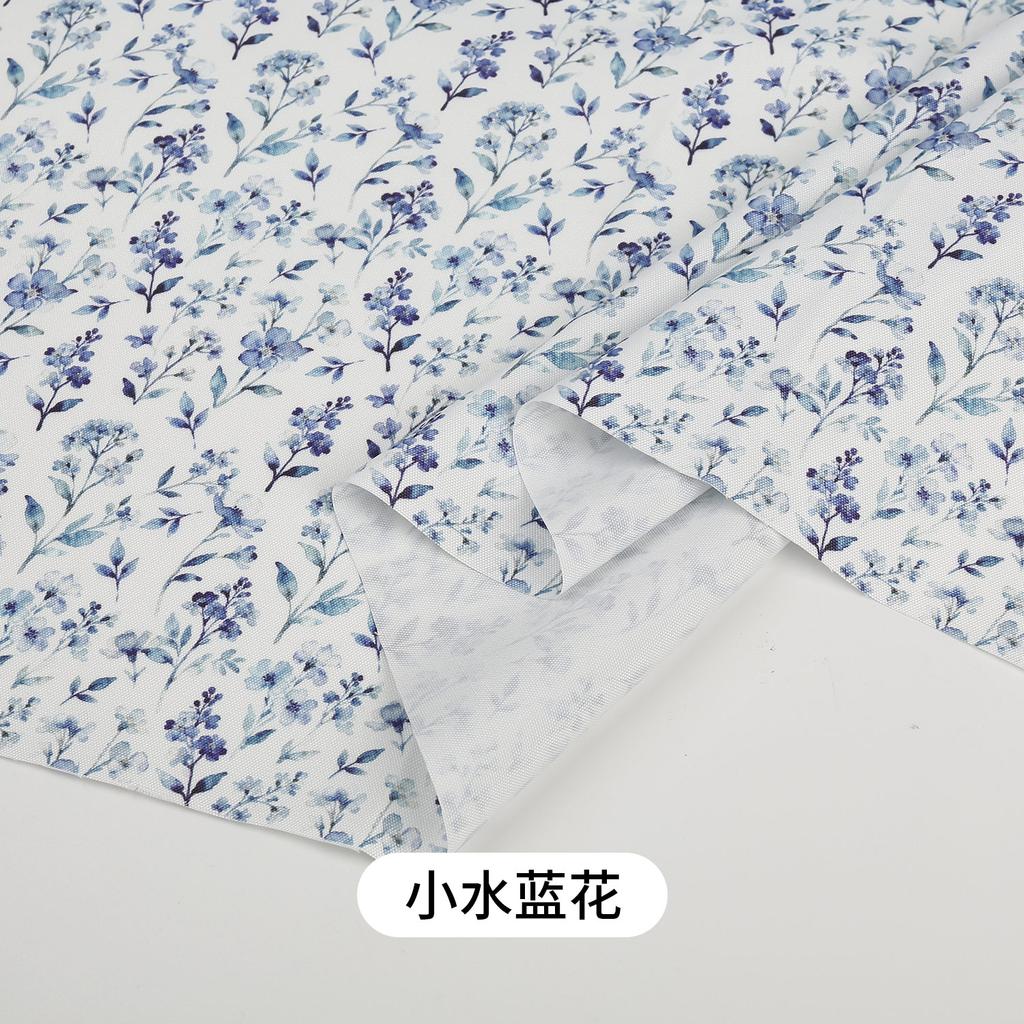 0.5m/1m/2m Thickened Canvas Little Rabbit Print Fabric for Sewing Canvas Bags Tablecloths Curtains Decoration Cloth DIY Fabrics