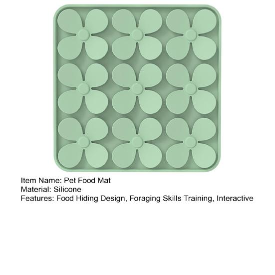 Silicone Dog Snuffle Mat Food Hiding Interactive Toy Foraging Skills Training Slow Feeder Stress Relief Mental Stimulation Puzzle Enrichment Toy