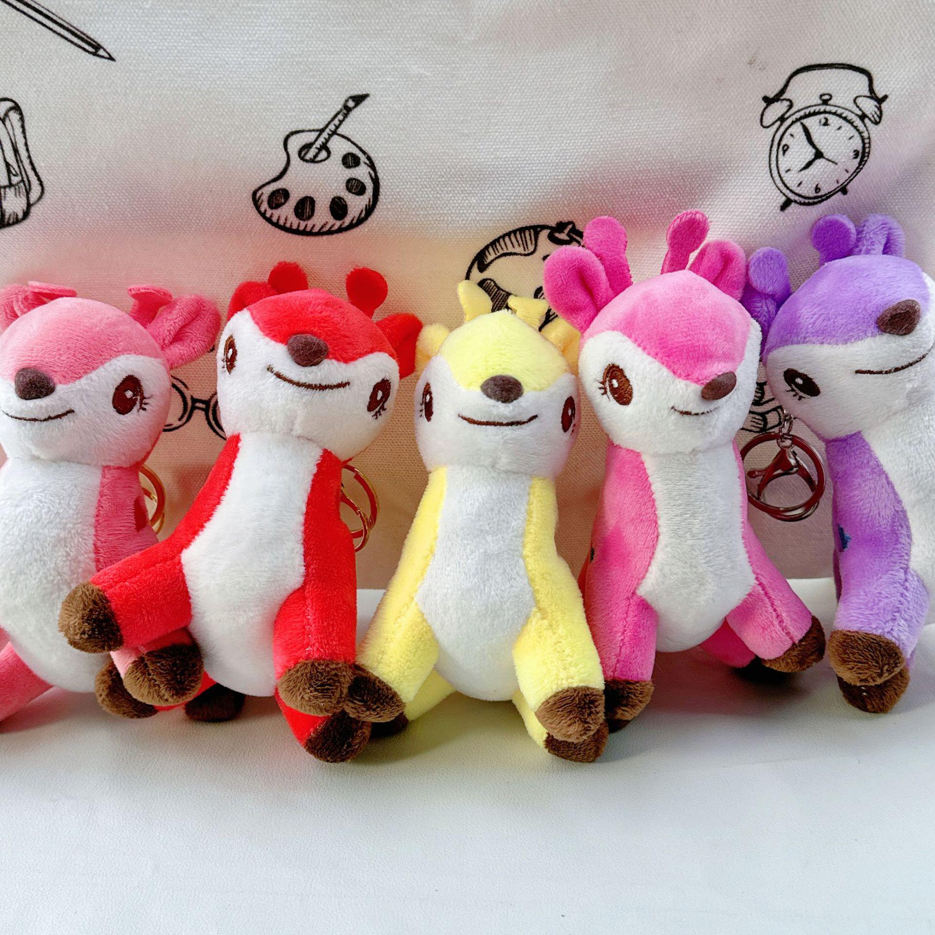 

Cross-border Forest Animal Fawn Plush Deer Backpack Pendant Height 13 cm