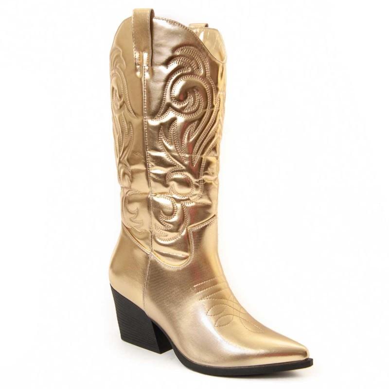 Bota Cowboy De Tacón Para Mujer.  Montevita  Bottavita13  93969