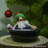 Halloween Skeleton Candle Bath Decor Set - Milk Themed Tabletop Ornament Party Centerpiece