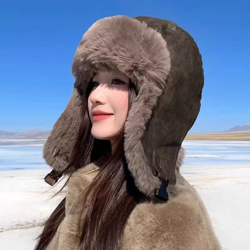 Gorro de Color Sólido Simple - Gorro Grueso Cálido de Invierno con Protección para las Orejas, Gorra a Prueba de Viento para Clima Frío para Combinar con el Atuendo Diario