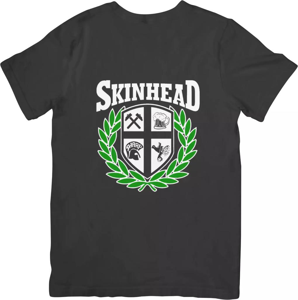 Ska Reggae Skinheads Music Unisex Fit for Men & Women Cotton T-Shirt Black