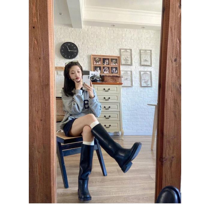 American lazy chic half zipper sweater women s 2026 autumn new American high-end polo collar top coat M