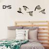 Flying Birds Wall Art Wood Toilet Sign Home Bathroom Wall Decor Decorative Restroom Sign Accessories