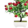 Artificial Fruit Tree Bonsai Pot Plants Ornament Realistic PP Material Table Centerpiece for