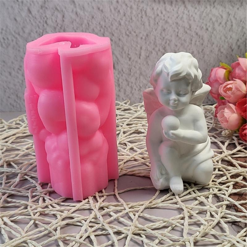 Kneeling Boy Molds Casting Molds Kids Silicone Mould Ornament Molds Plasters Molds Castings Molds Epoxy Resin Molds