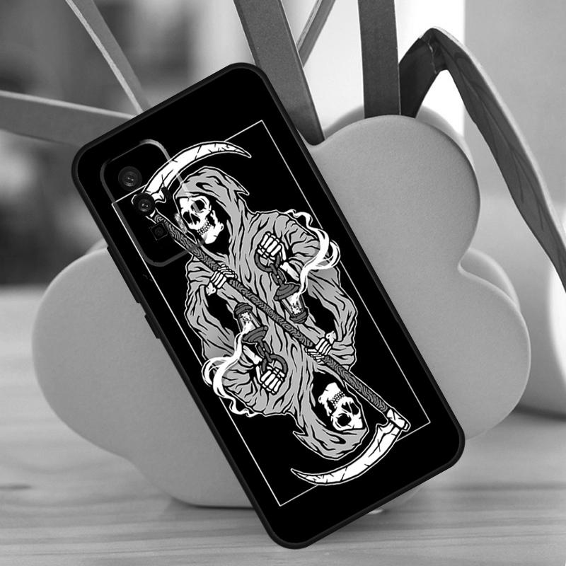 Death Tarot Case For POCO X3 X6 F6 Pro M6 X5 F3 F5 M5s Xiaomi 13 14 Ultra 12 Lite 11T 12T 13T Pro Cover