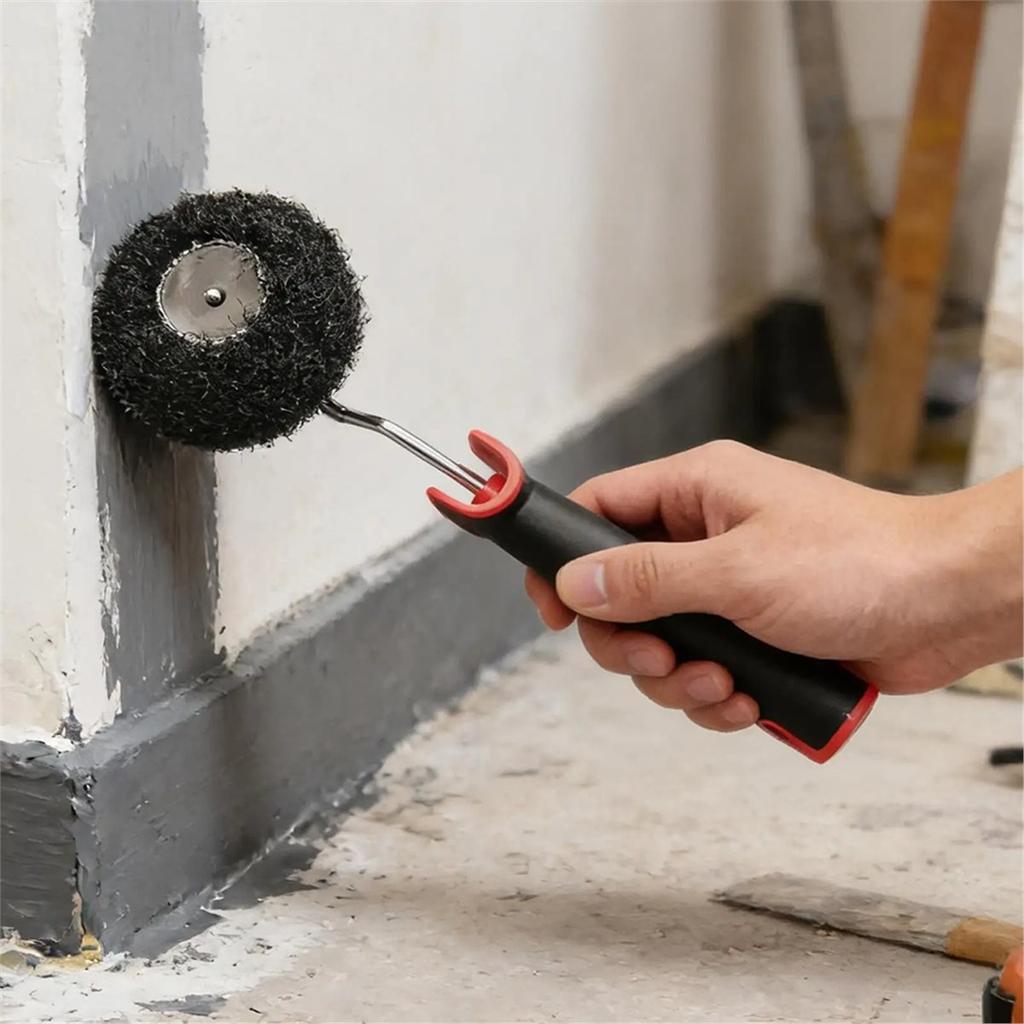 Corner Trimming Roller Brush Corner Paint Brush Putty Roller Walls Painting Applicator for Baseboard Ceiling