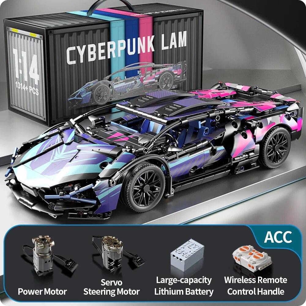 Technisches Rennsportauto 1280PCS Modellbausteine Stadt Mechanisches Geschwindigkeitsfahrzeug Supersportwagen Ziegel Puzzle Spielzeug Kinder Erwachsene Geschenk