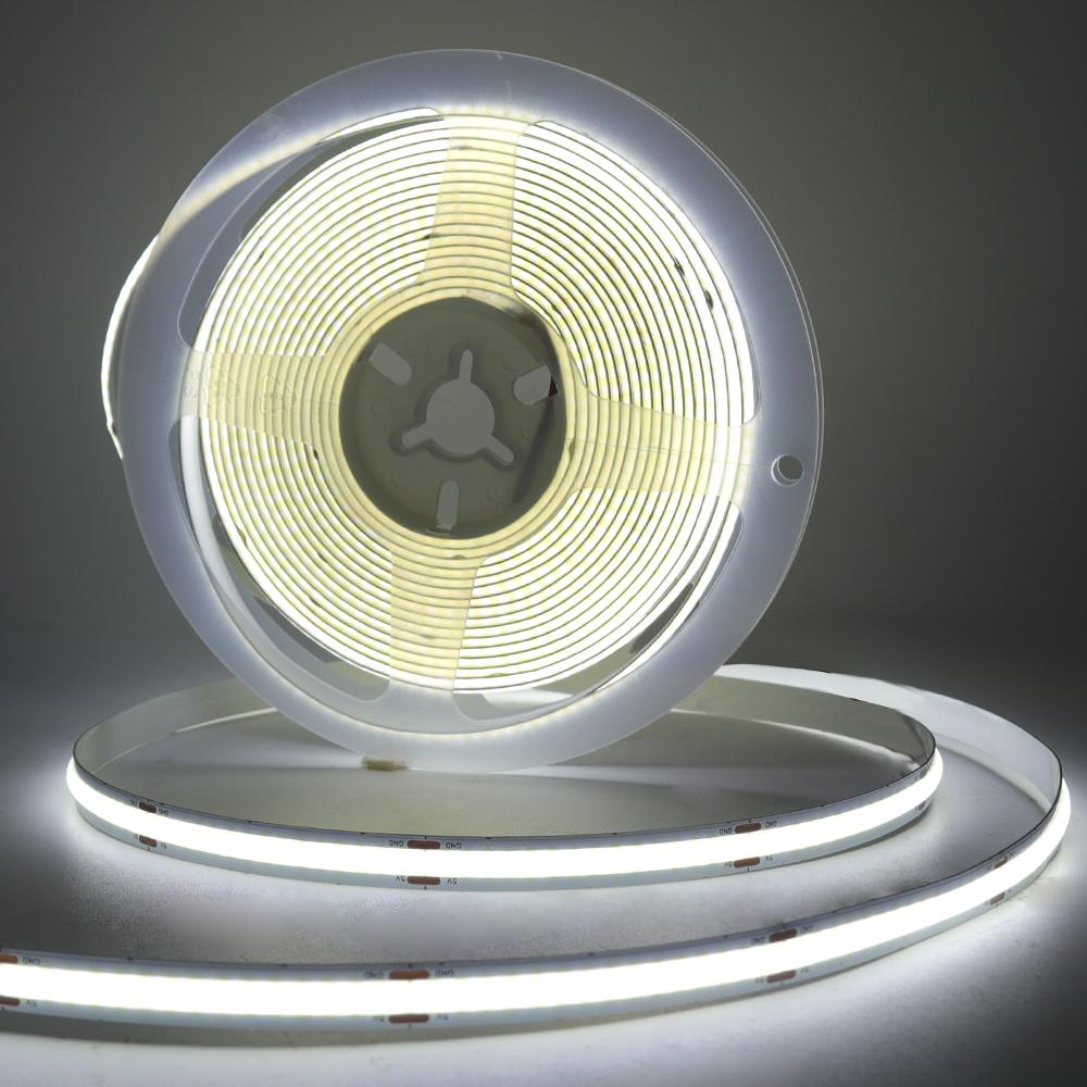 8MM COB Led Strip 5V with Motion Sensor Battery Powered 320LEDs/M Led Induction Night Light Warm White Red I Blue Green Yellow