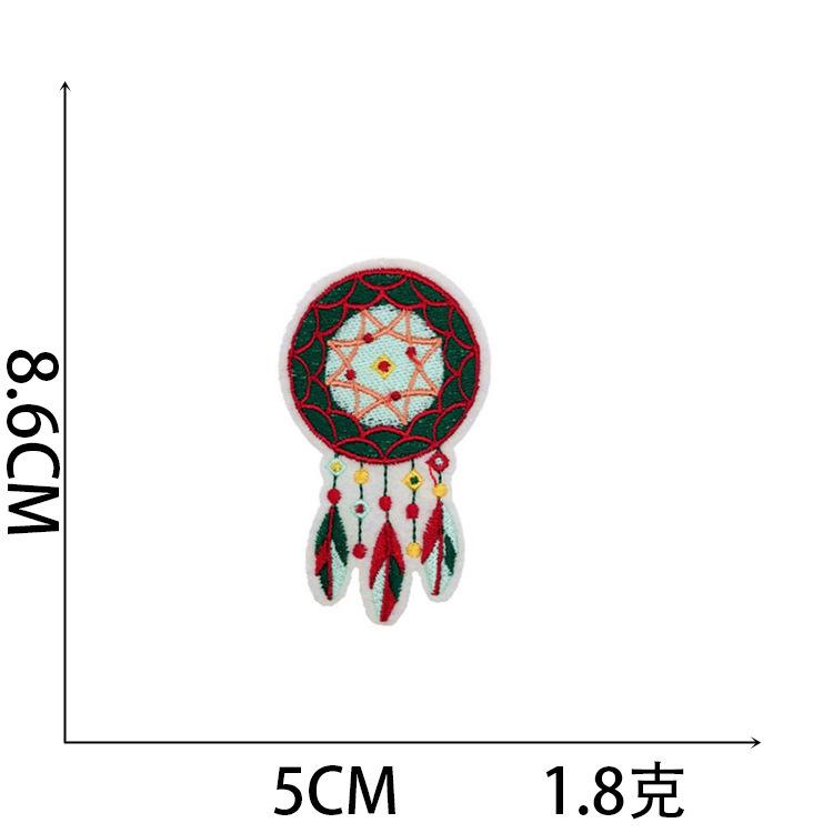 New Christmas Series Combination Embroidery Cloth Sticker Santa Crystal Ball Embroidery Cloth Sticker Voltage Ironing