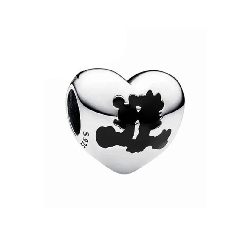 Brand New Copper Metal Cartoon Mouse Moon Bead Component Candy Pendant Bead Component Ideal Designed For European Authentic Original Bracelet High