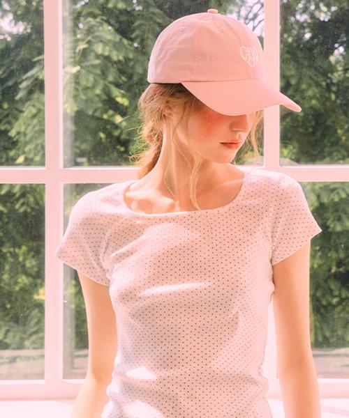 Seideu [W] Mini Dot Frill Lounge Short Sleeve T-Shirt
