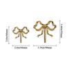 Retro Brass Bow Shape Wall Hook Decorative Functional Bow-Knot Hook Wall Hangings Gold Wardrobe Hanger Necklaces