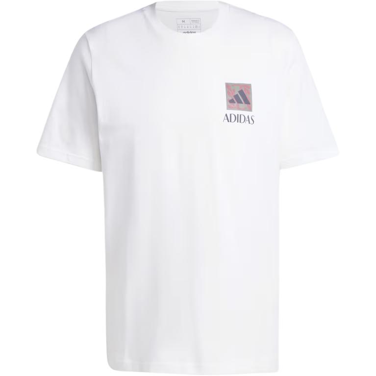 

adidas Wellness Graphic Tee White Men Streetwear JI6305 M