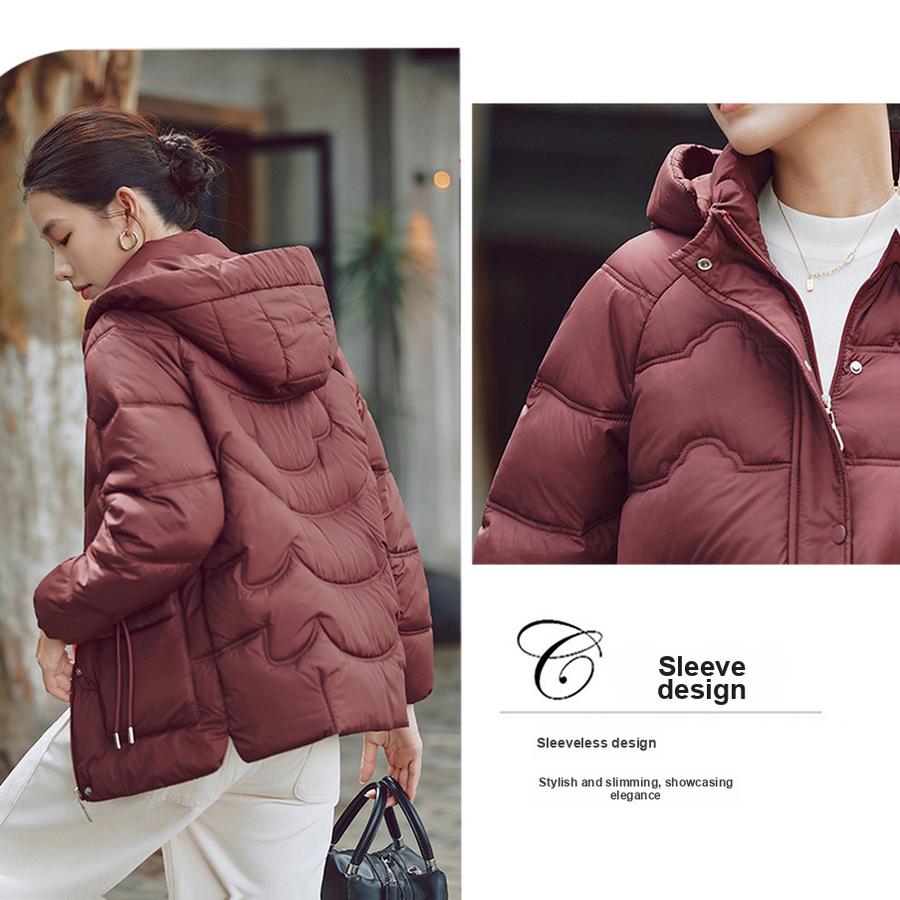 Winter Warm Fleece Coat for Middle-Aged Moms, Thick Cotton Jacket for Women, Fashion Overcoat for Senior Ladies