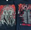 Slayer Rock Tour 2028 Short Sleeve Black Color Classic 2 Side Shirt VK00240 Unisex T-Shirt