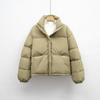 Solid color simple loose stand-up collar dopamine down jacket women's winter warm bread jacket
