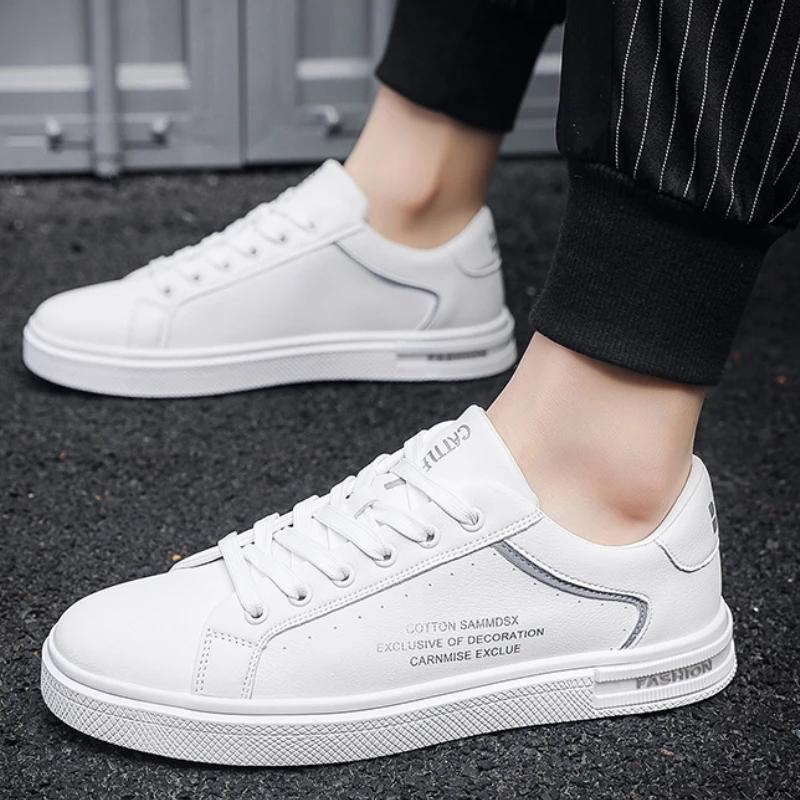 Herren Echtleder Freizeitschuhe Mode Rutschfest Abriebfest Herren Sportschuhe Neu Atmungsaktiv Outdoor Herren Casual Flache Schuhe