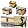 3PCs Durable PVC Toy Organizers Bags Clear Waterproof Storage With Handles For Block Books Board Game