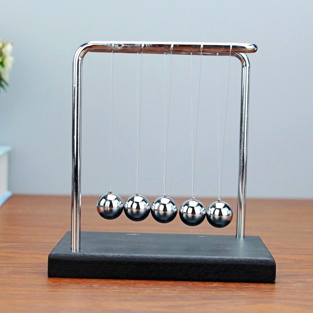 Balance Steel Swing Balls Z Shape N Shape Wooden Base Pendulum Ball for Home Decoration Fun Science Accessories