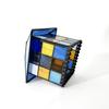 Stained glass square house lampshade, geometric pattern lampshade, wall lamp, chandelier lampshade, replacement lampshade