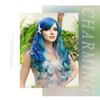 2025 European Fashion Long Wavy Curly Wig For Women Bule